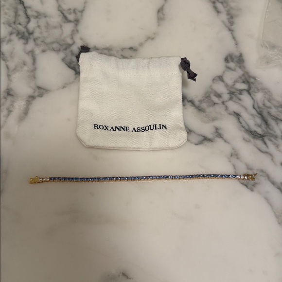 Roxanne Assoulin Rally Crystal Bracelet in Sapphire - Picture 7 of 9